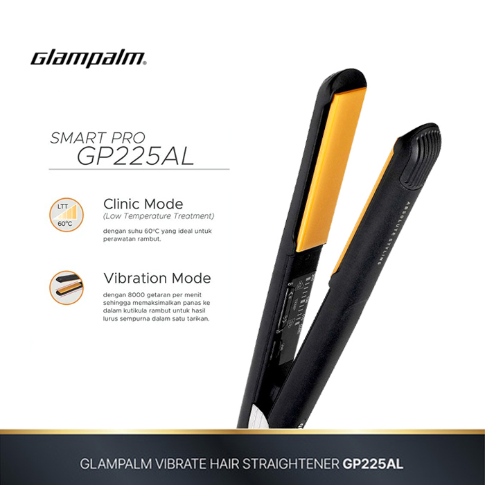 Glampalm Vibrate Hair Straightener - GP225AL